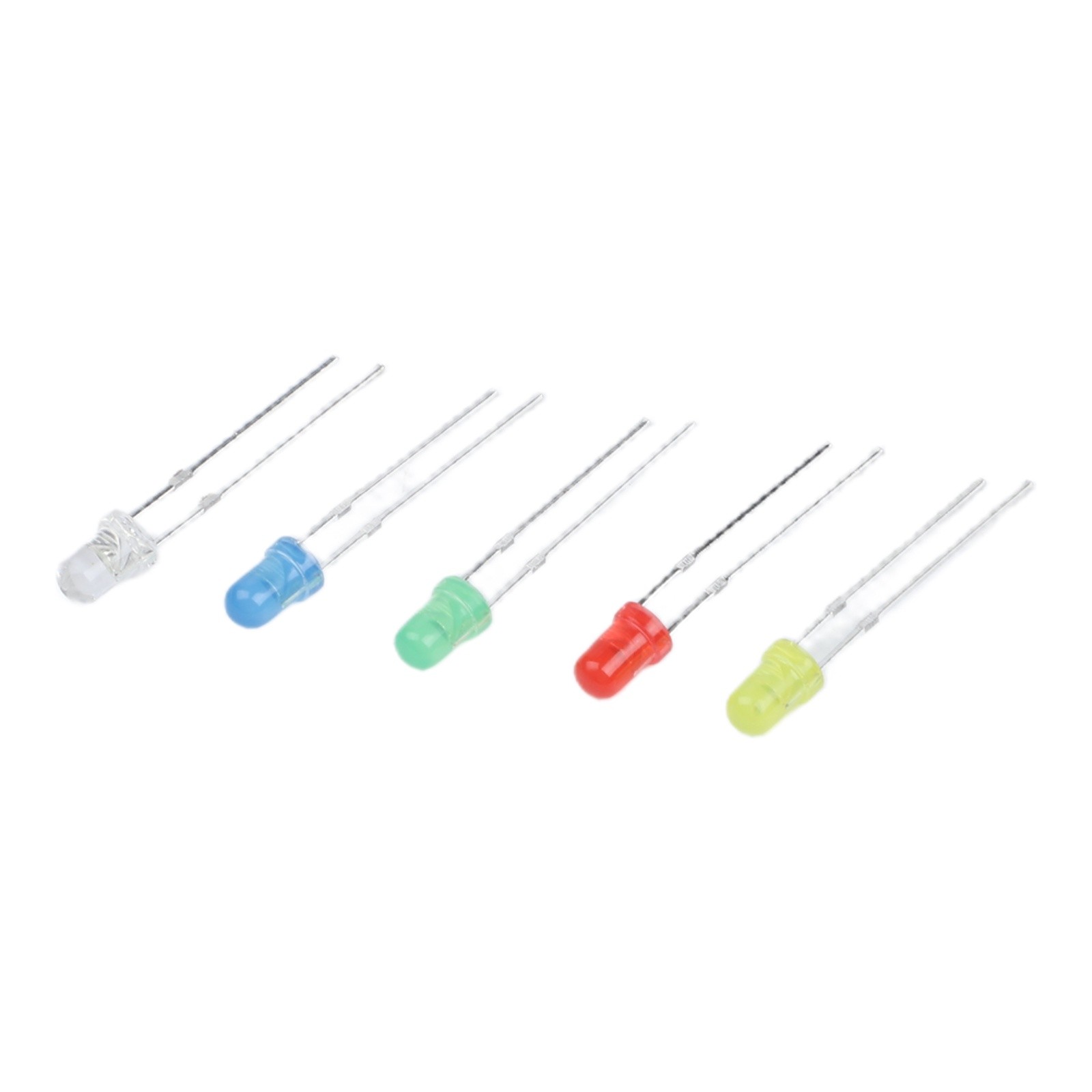 500PCS LED Diode Set 3mm and 5mm Sizes with 5 Colors for Science Projects