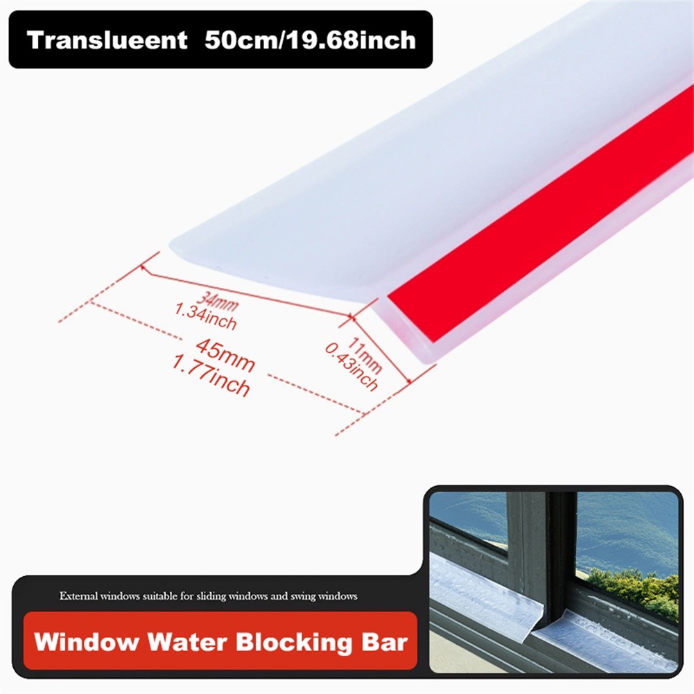 Transparent TPE Weather Resistant Sealing Strip for Balcony Door Window 55mm