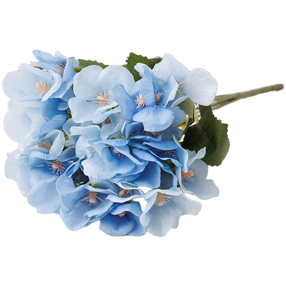 Silk for sweetheart Hydrangea 31cm Artificial Flower 5 Branches for Wedding