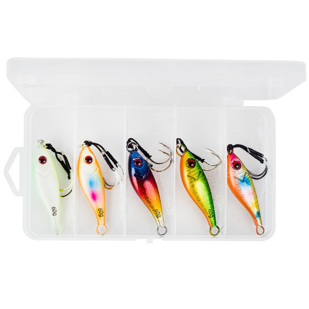 Luminous Metal Jig 7g-60g Weight Range Slow Jigging Action Luminous Glow