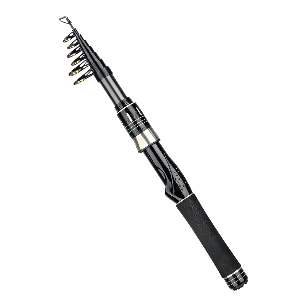 Travel Fishing Rod Telescopic Rod Telescopic Design Foam Handle Large Guide Ring
