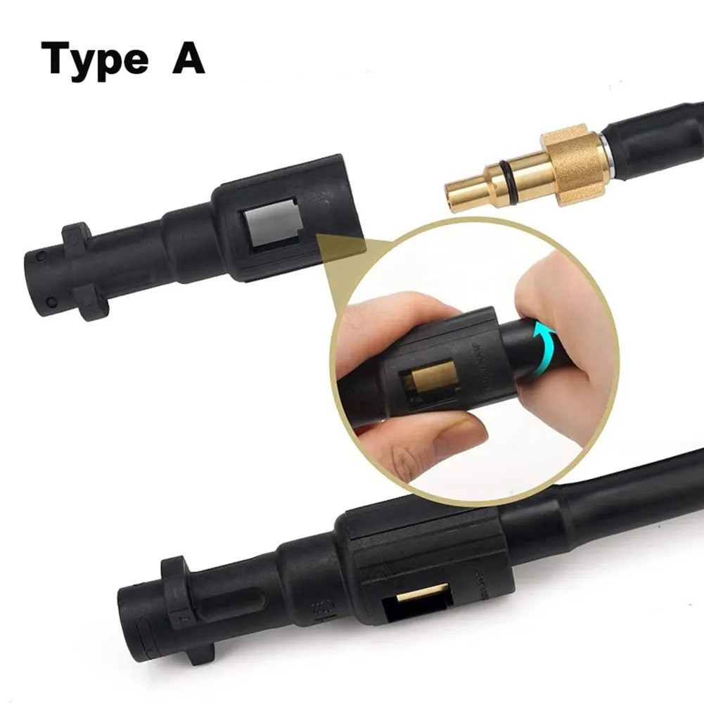 Messingverstärkter ABS Adapter für Kärcher und für Lavor Hochdruckreiniger - Produktbild 1