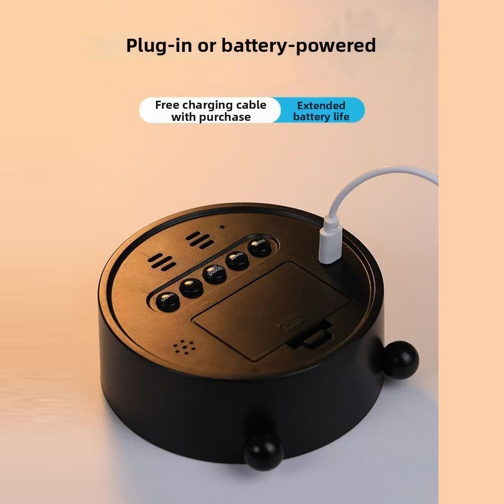 LED Clock with Dual Alarm Function Silent Running and Memory Retention