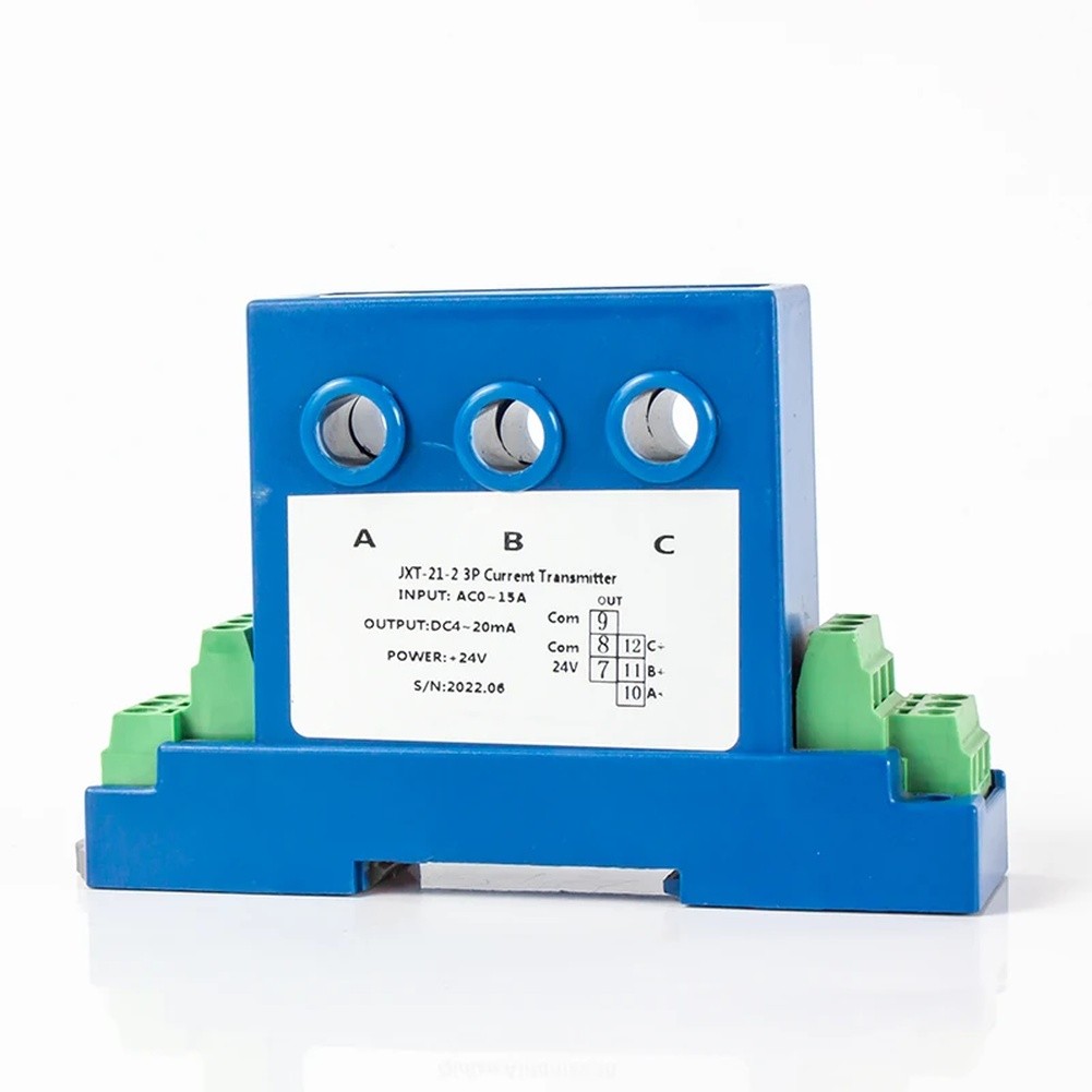 Three Phase Current Transmitter DC24V Auxiliary For Power 4-20mA Output