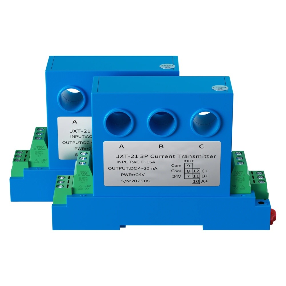 Three Phase Current Transmitter DC24V Auxiliary For Power 4-20mA Output
