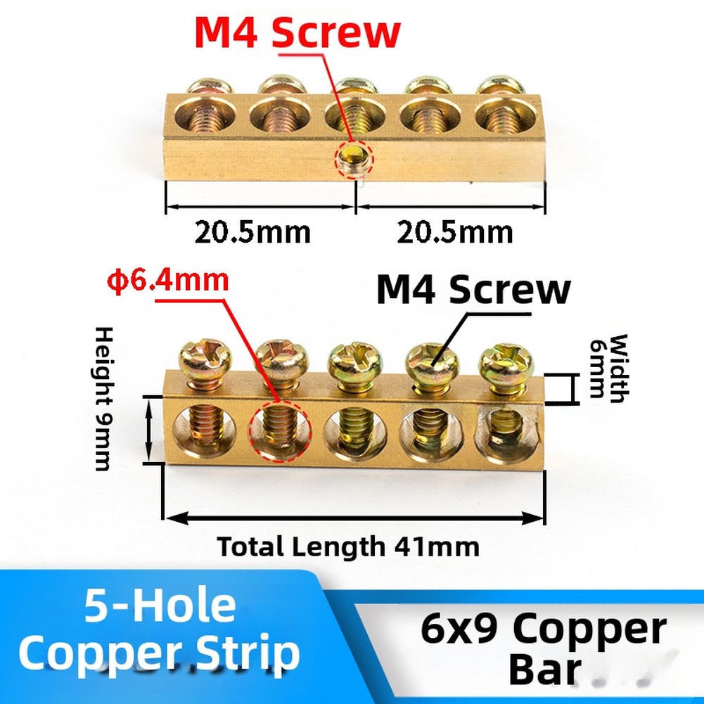 Wiring Terminal Copper Busbar Panel Grounding Optimized Grounding Design