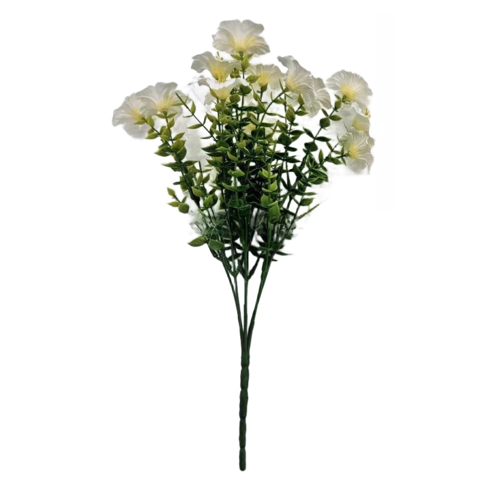 Artificial Morning Glory Eucalyptus Spray for Wedding Event Home Decor