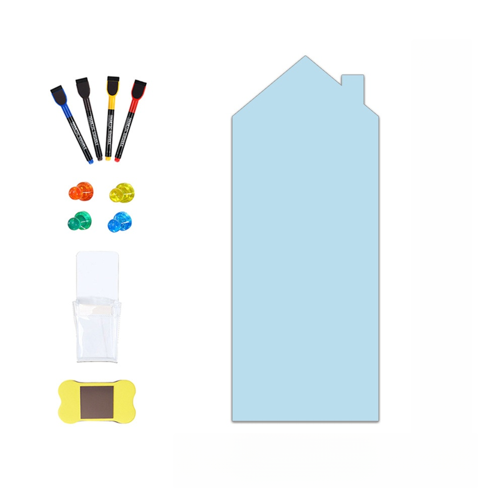 Magnetic Chalkboard Decal for Ages 3+ 15.7 x 39.4 in PET White Pink Blue