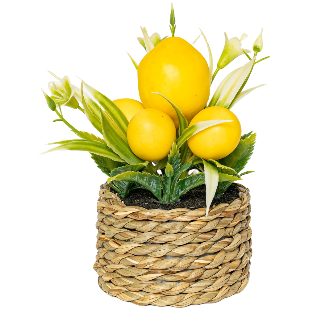 Artificial Lemon Tree FOR MINI Potted Plant Decor for Home Office Wedding