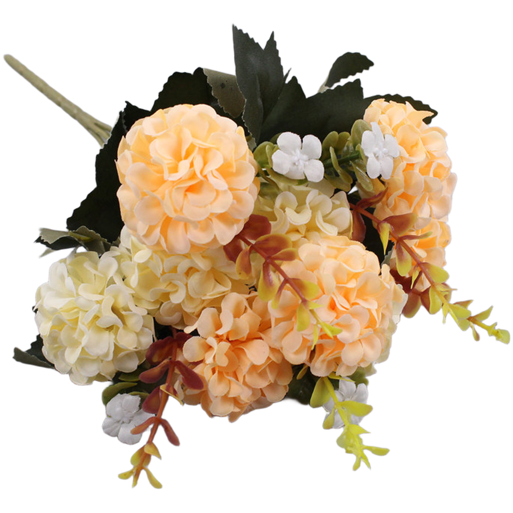 10 Head Artificial Silk Flowers Bouquet for Wedding Home Decor