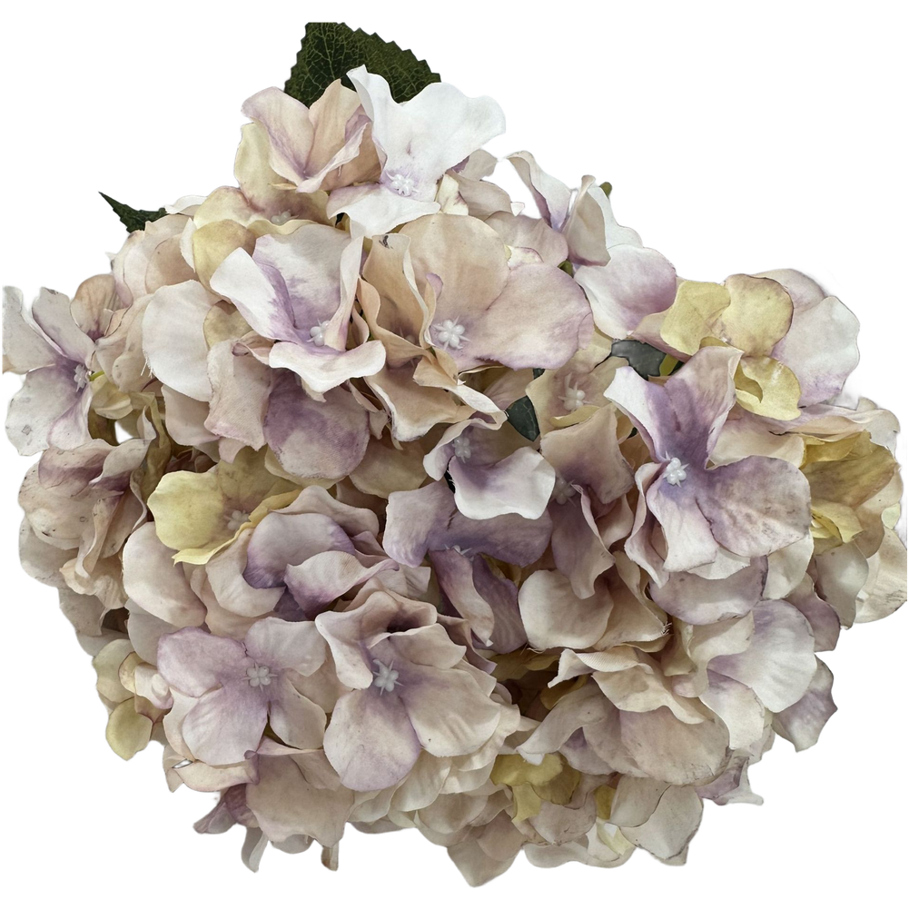 Flexible Wire Stem Hydrangea Silk Flowers 5 Heads for Tiered Tray Shelf Decor
