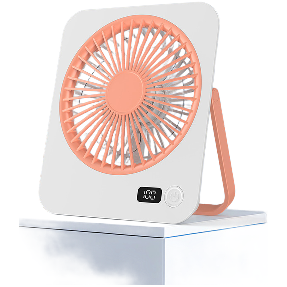 Ultra Thin USB Desk Fan 16.5cm Portable Quiet 30dB 5 Speeds for Office Camping