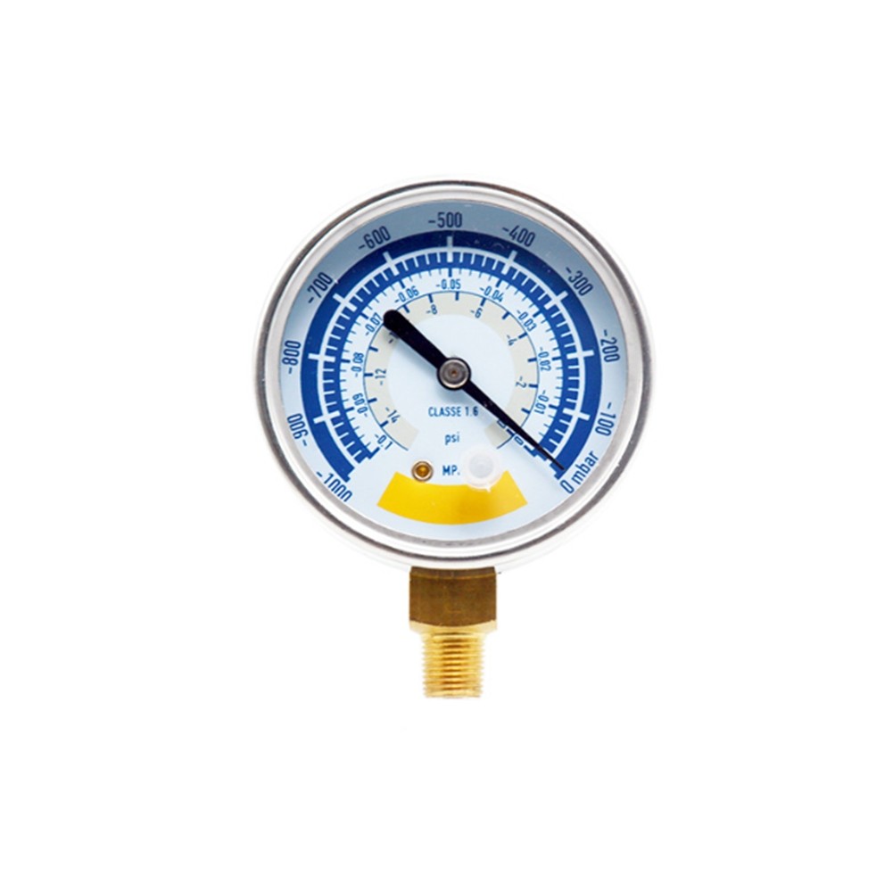 Vacuum Gauge with G1/8 Fitting 63mm or 80mm 304 Stainless Steel Housing