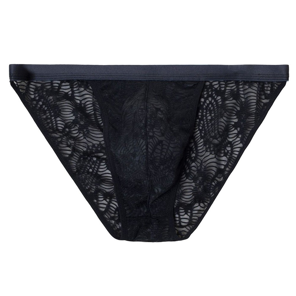See-through Briefs Breathable Mesh U Pouch Design Briefs Style Daily Wear
