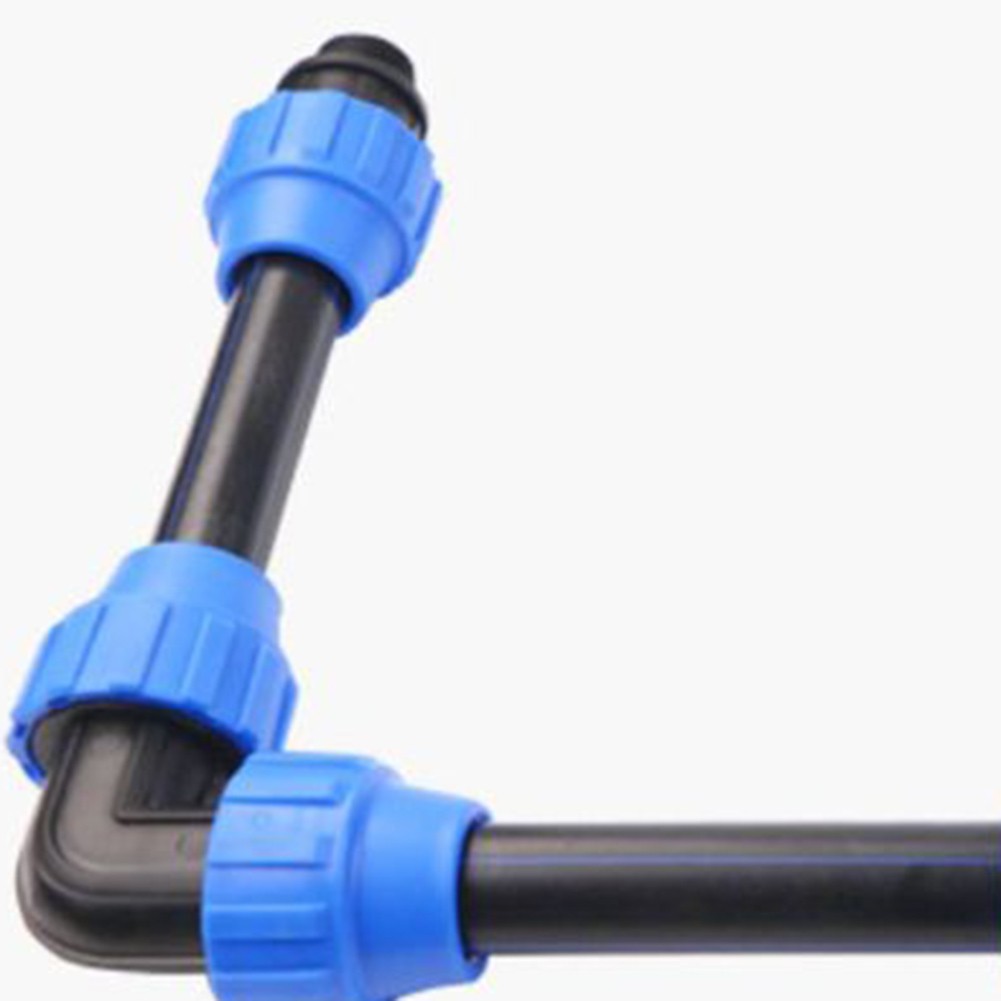 90 Degree PP Coupling with Thread for MDPE Drip Line 20mm and 25mm Pipe Sizes