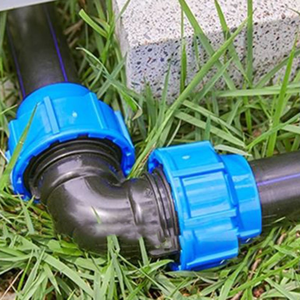 90 Degree PP Coupling with Thread for MDPE Drip Line 20mm and 25mm Pipe Sizes