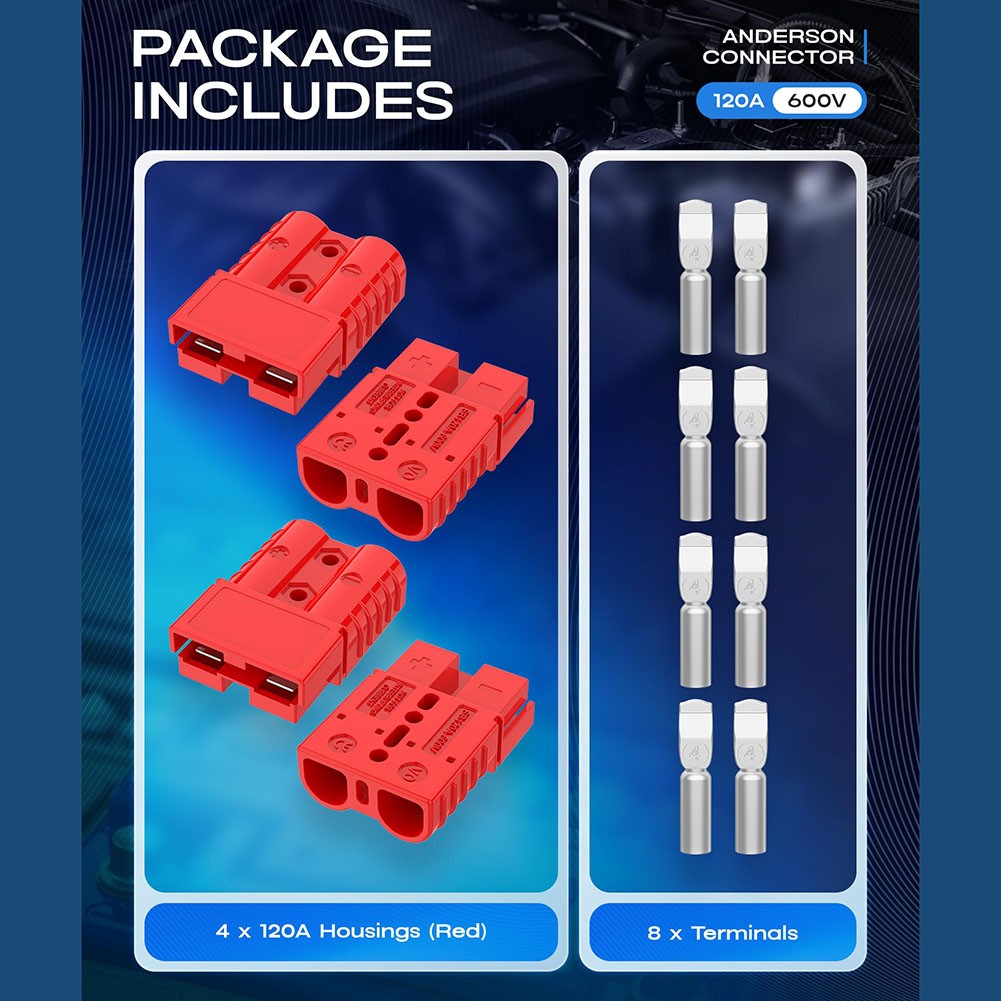 120A Connector Crimp Or Solder Terminals Silver-plated Copper Terminals