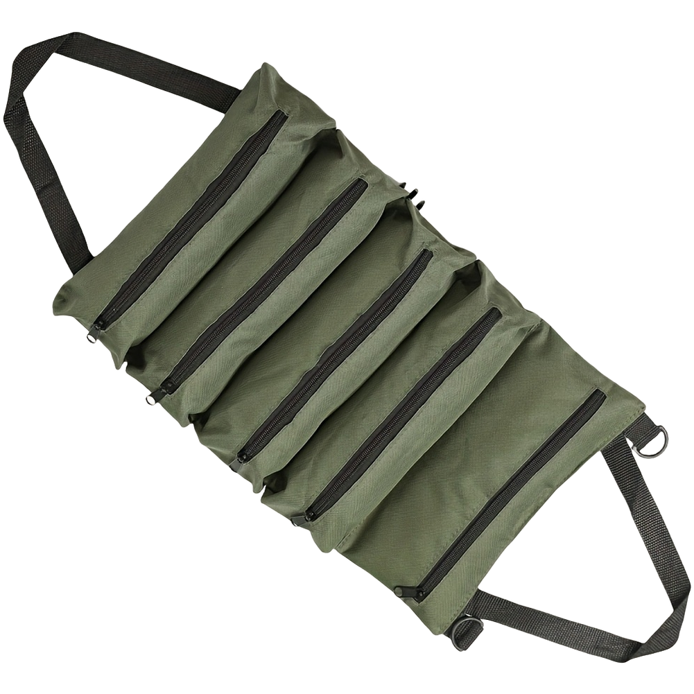 Roll Up Tool Bag 600D Oxford PVC Coated Waterproof for Electricians Mechanics
