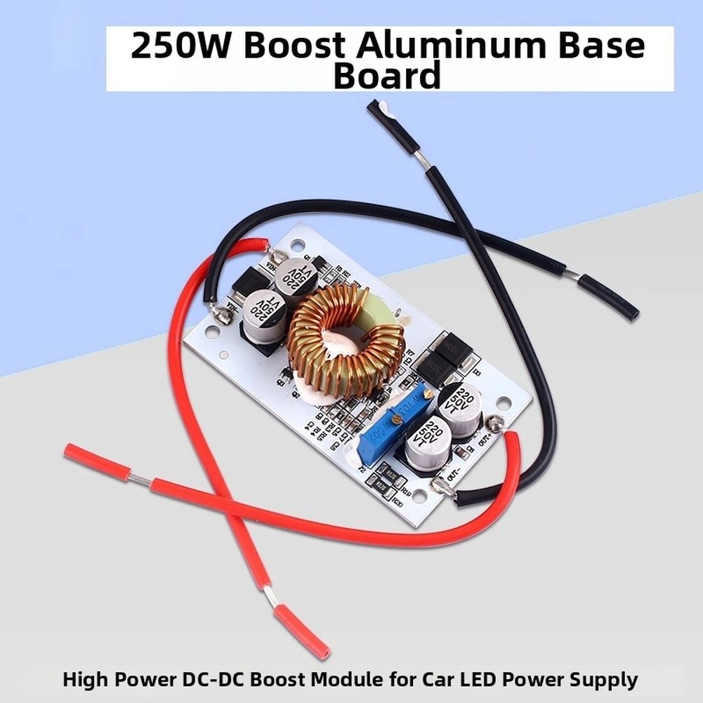 250W 600W DC-DC Boost Converter Aluminum PCB 10V-50V Adjustable Output