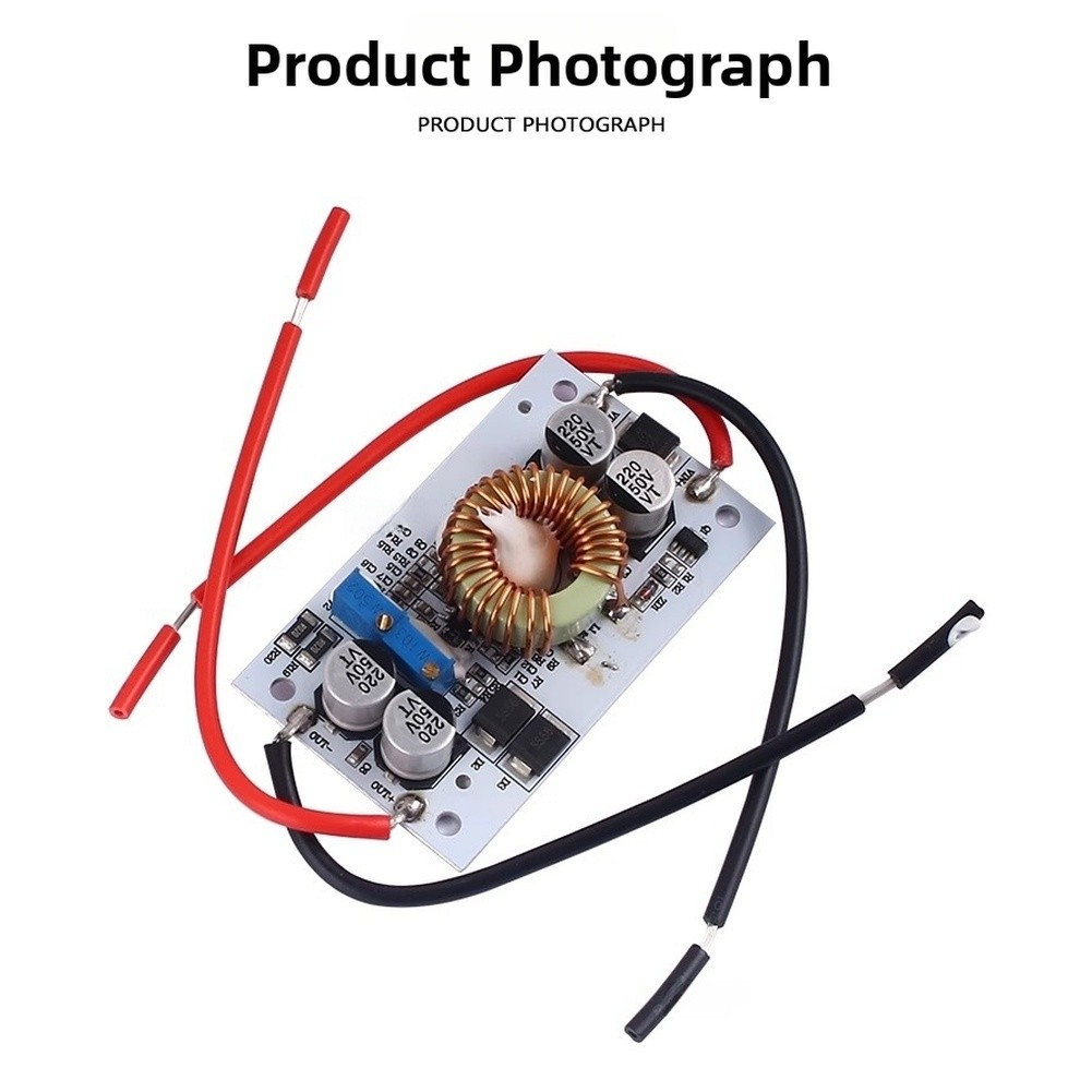 250W 600W DC-DC Boost Converter Aluminum PCB 10V-50V Adjustable Output