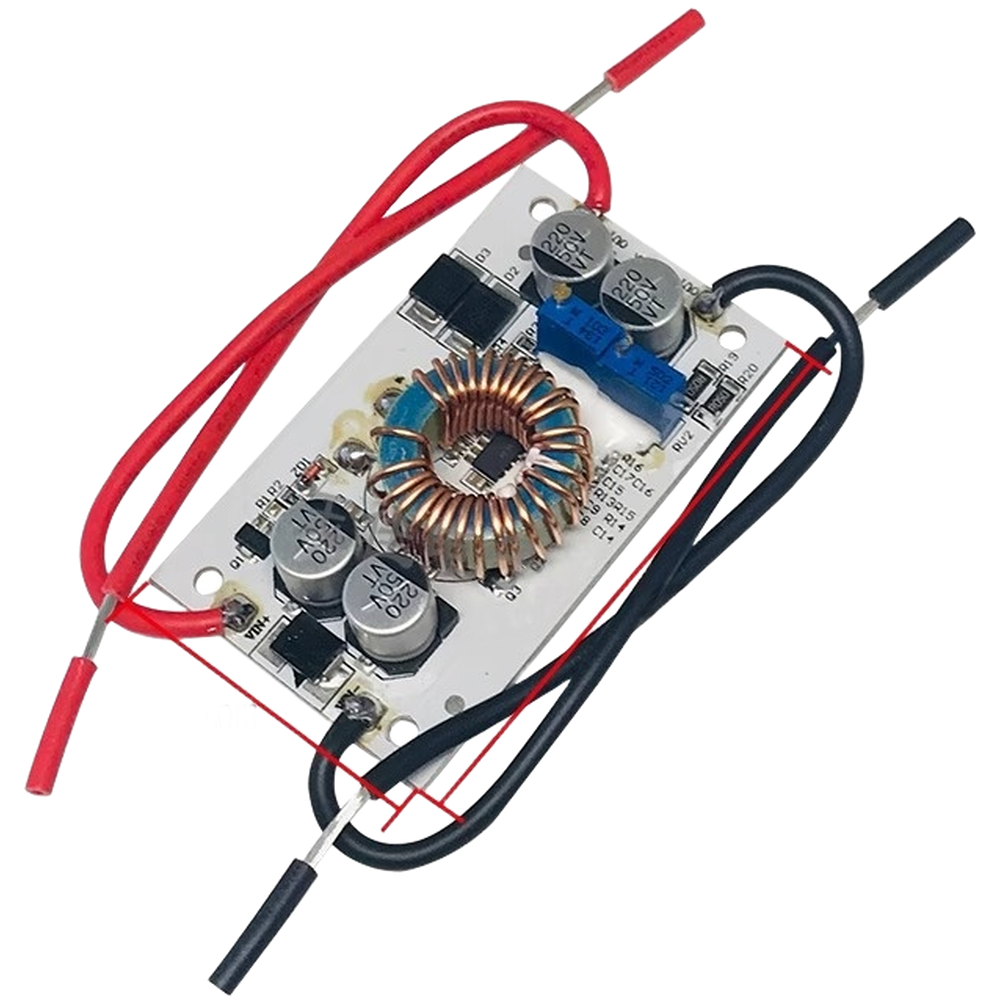 250W 600W DC-DC Boost Converter Aluminum PCB 10V-50V Adjustable Output