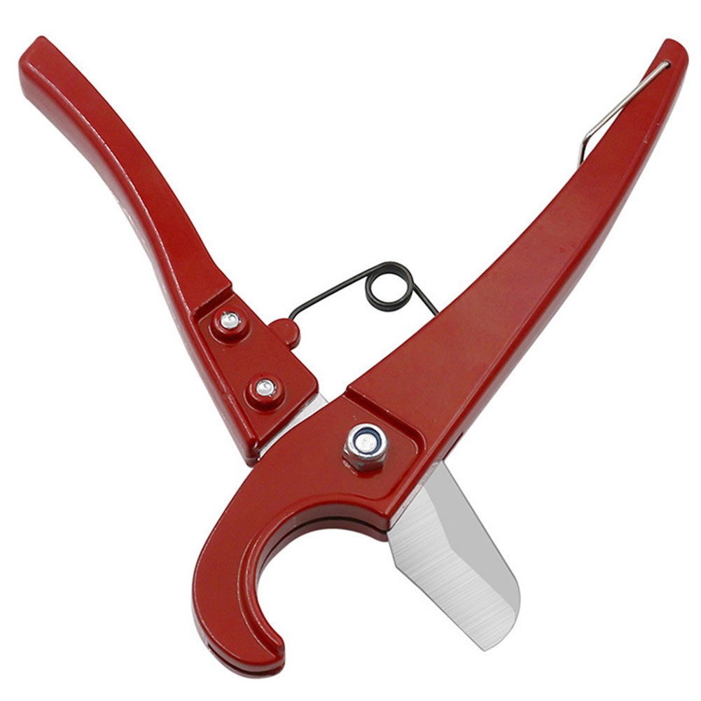 Plastic Tube Snips PVC PPR Pipe Cutter Replaceable Blades Tail Lock Design