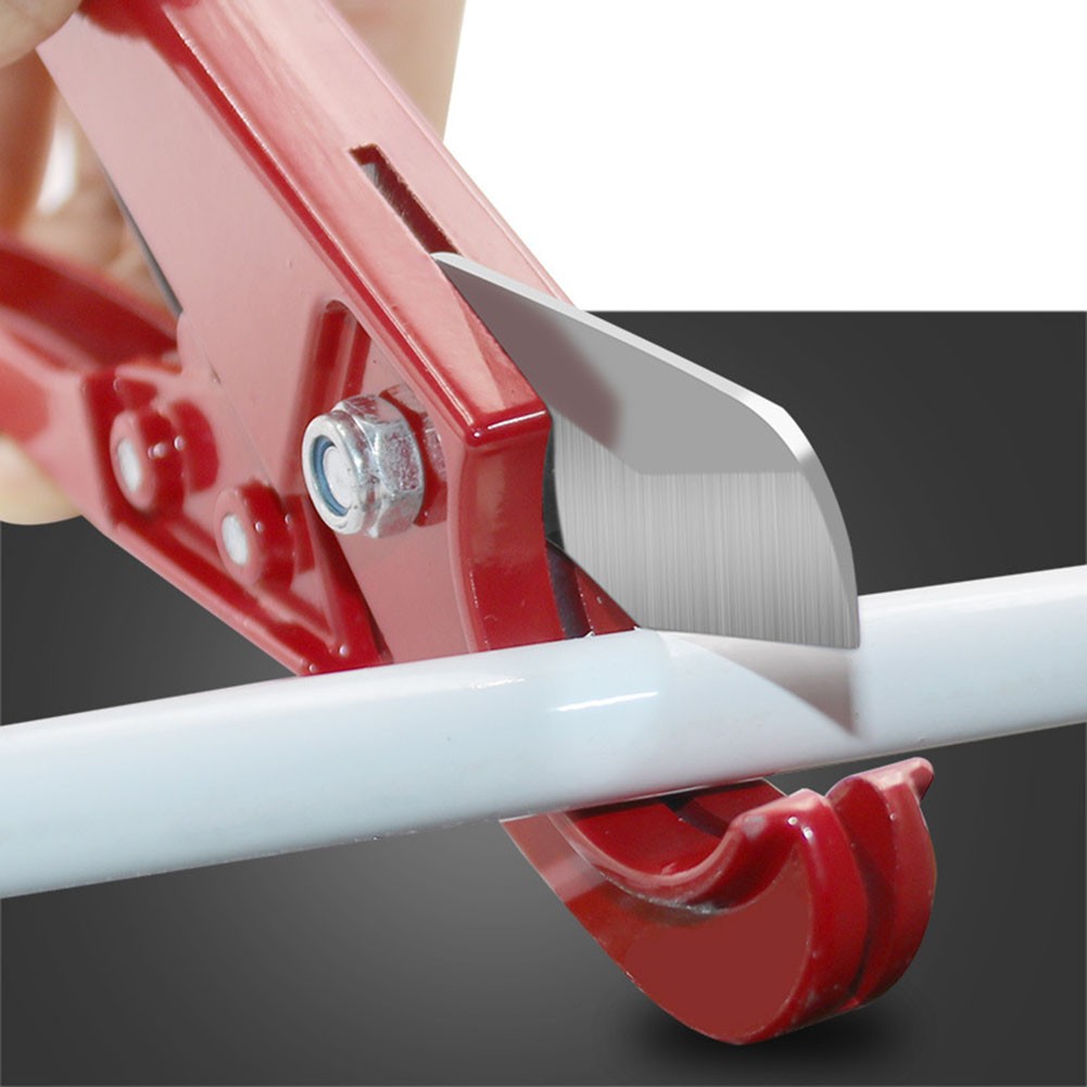 Plastic Tube Snips PVC PPR Pipe Cutter Replaceable Blades Tail Lock Design