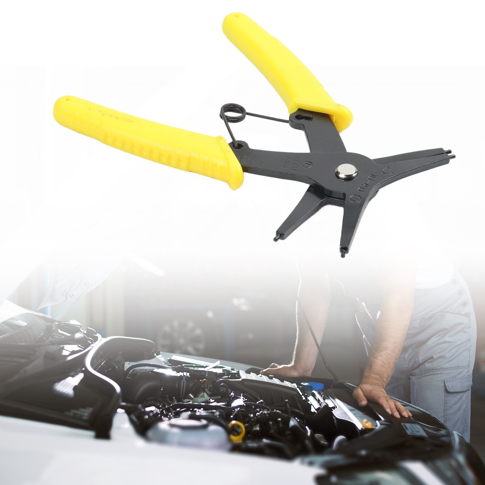 Heavy Duty Circlip Pliers for Internal External Snap Rings Construction