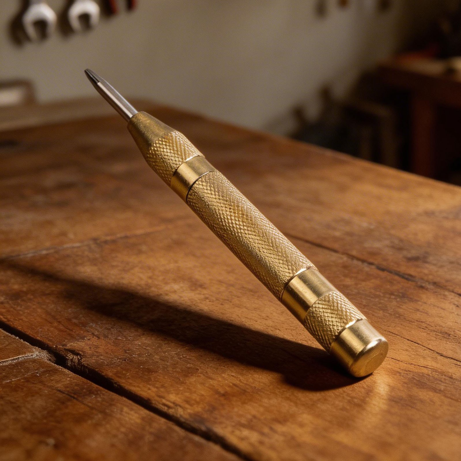 Compact Automatic Center Punch Tool for Metal Wood Plastic with Robust Design