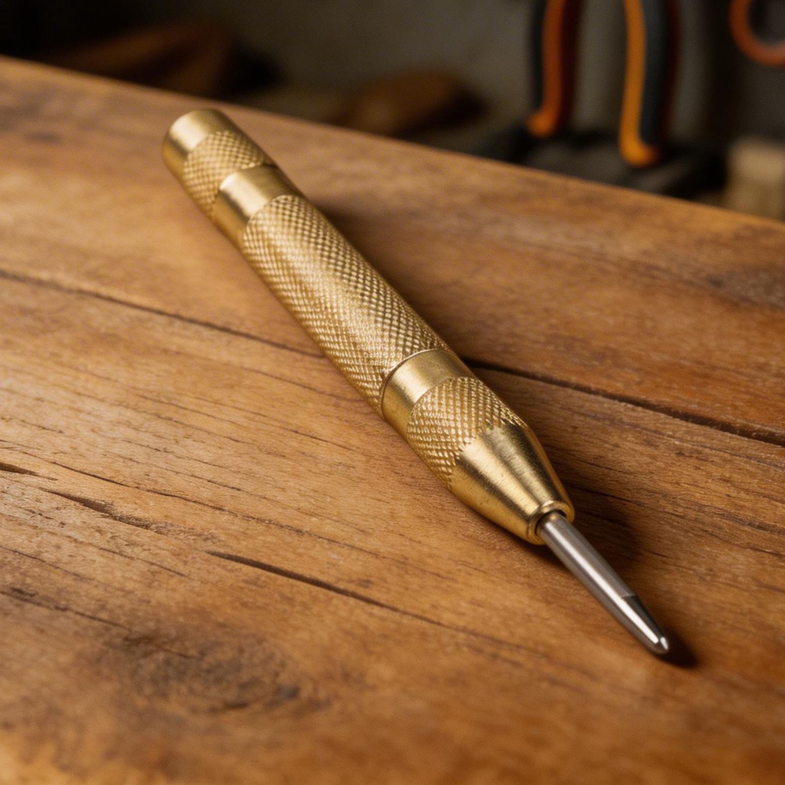 Adjustable Strike Automatic Center Punch for Metal Wood and Plastic Projects