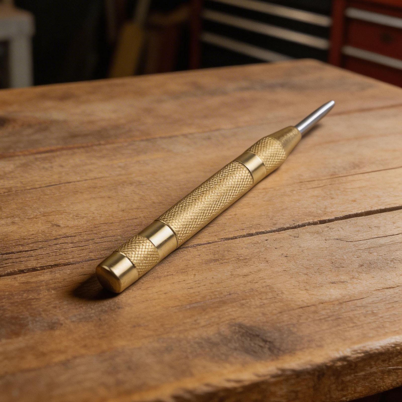 Compact Automatic Center Punch Tool for Metal Wood Plastic with Robust Design