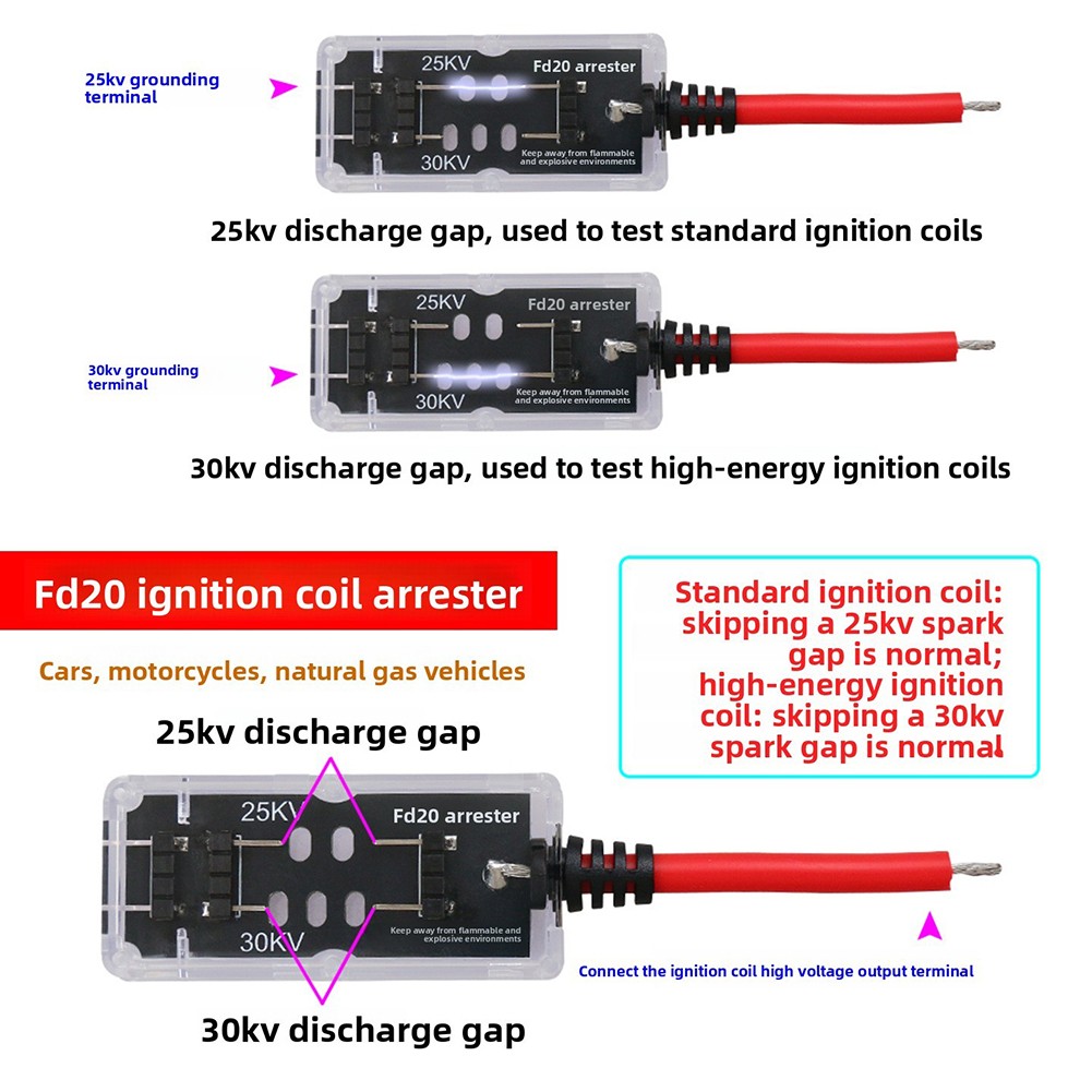 FD20 For Ignition Coil Discharger for Multi Brand Vehicle Compatibility