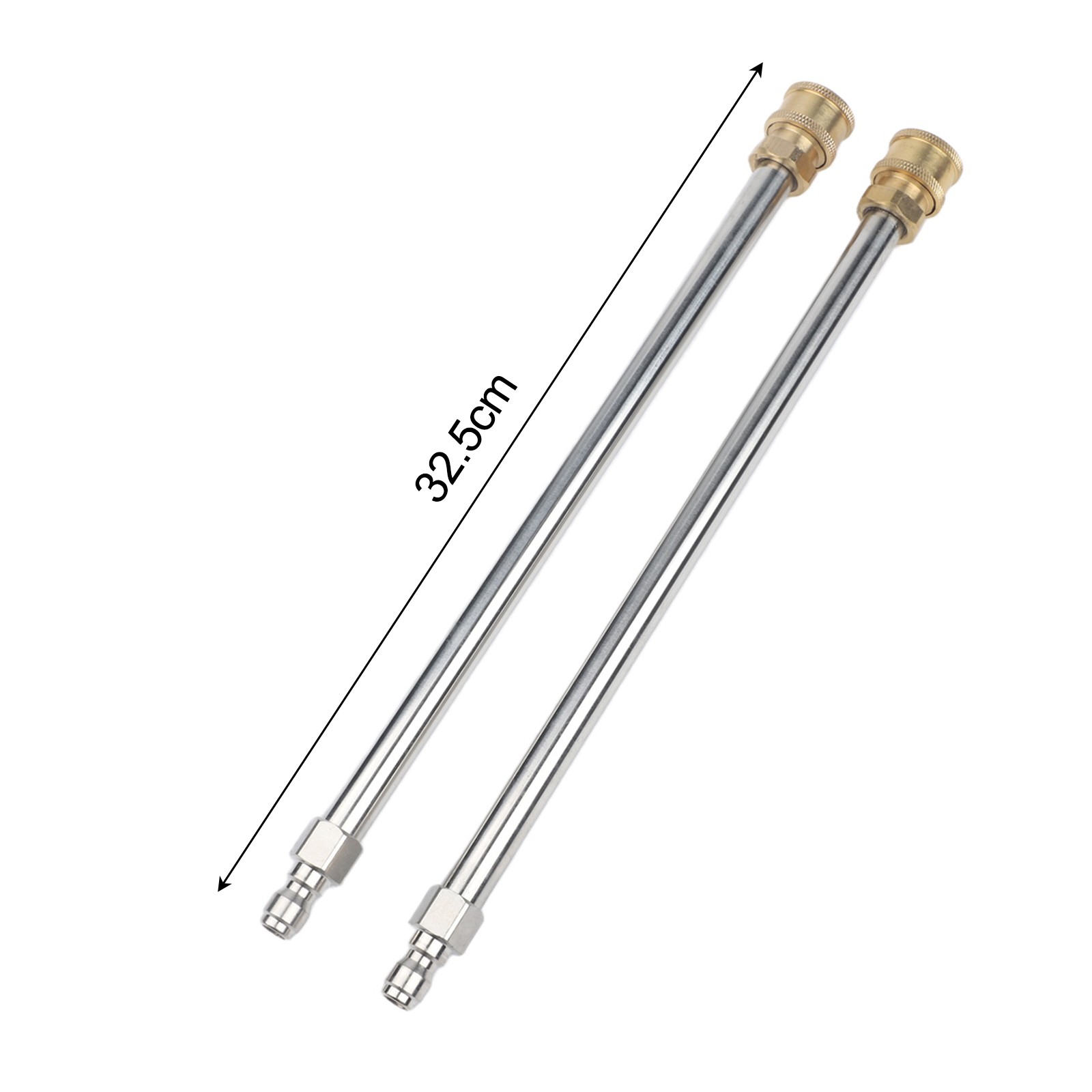 Efficient Cleaning Accessory Set 2PCS Extension Rods for High Pressure Use