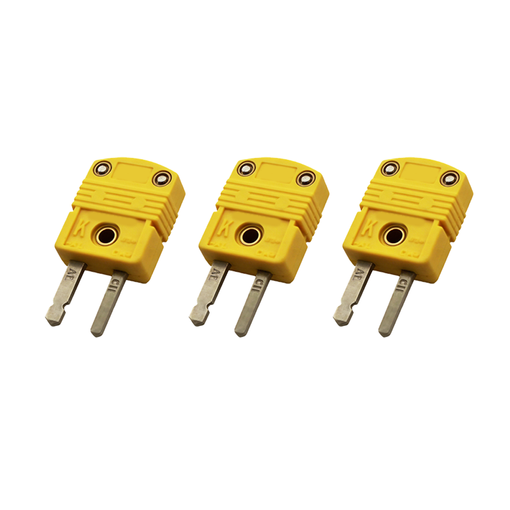 3PCS Pack K-Type Thermocouple Glass Fiber Nylon Material PVC Insulation