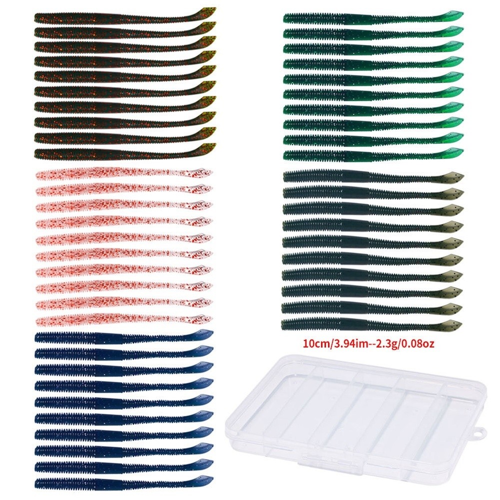 Soft Plastic Trout Bait Sinking Worms Breadworm Design 50 Pack or 100 Pack