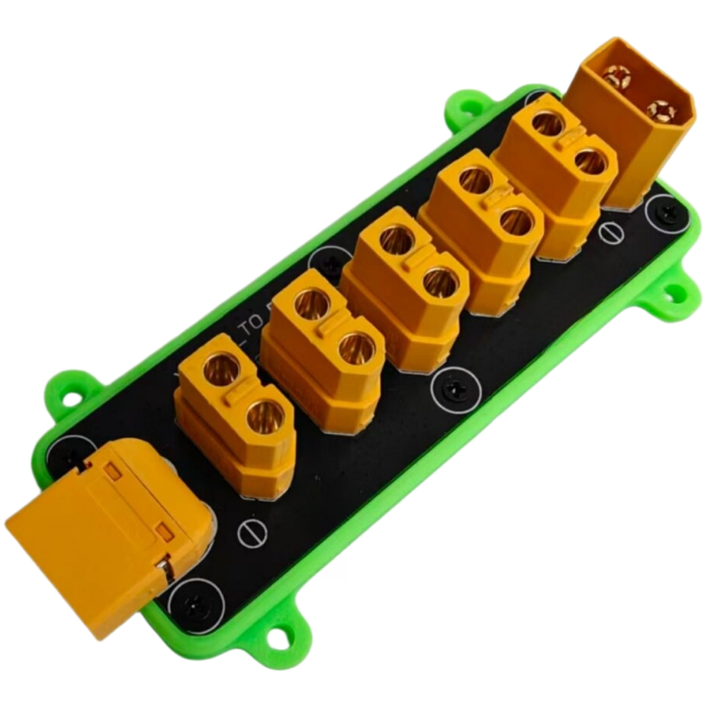 RC 5-Way Power Distribution Board with Input Output 50A Compact 99.8mm