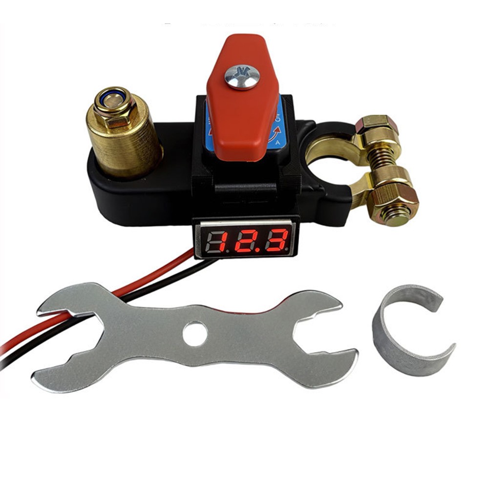 Negative Terminal Battery Disconnect Switch 12V 24V Horizontal Display