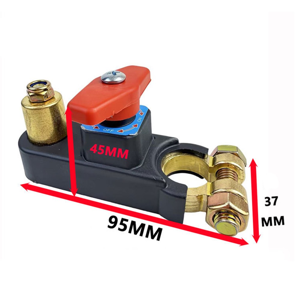 Negative Terminal Battery Disconnect Switch 12V 24V Horizontal Display