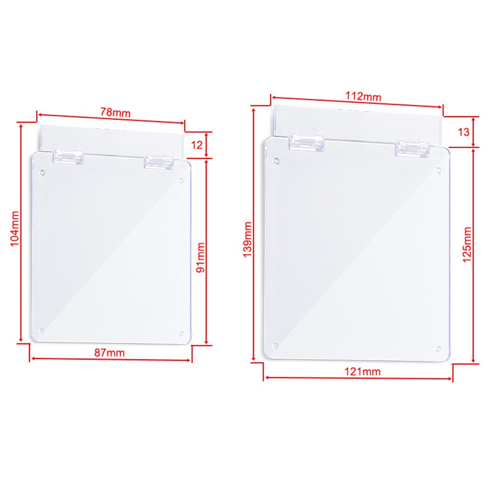 PS Material Clear Thermostat Guard Cover for Wall Mounted Control Panels