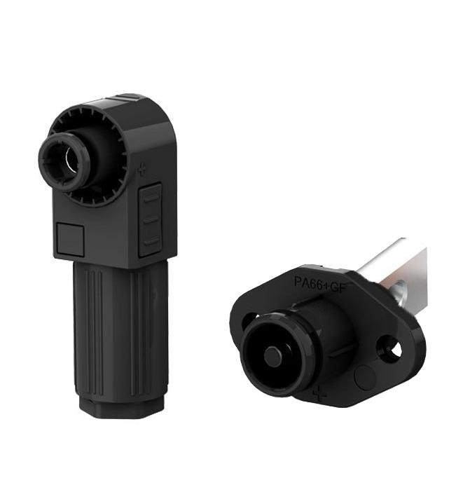 1500V DC Single Core Quick Coupling Terminal for Solar Energy Systems Black