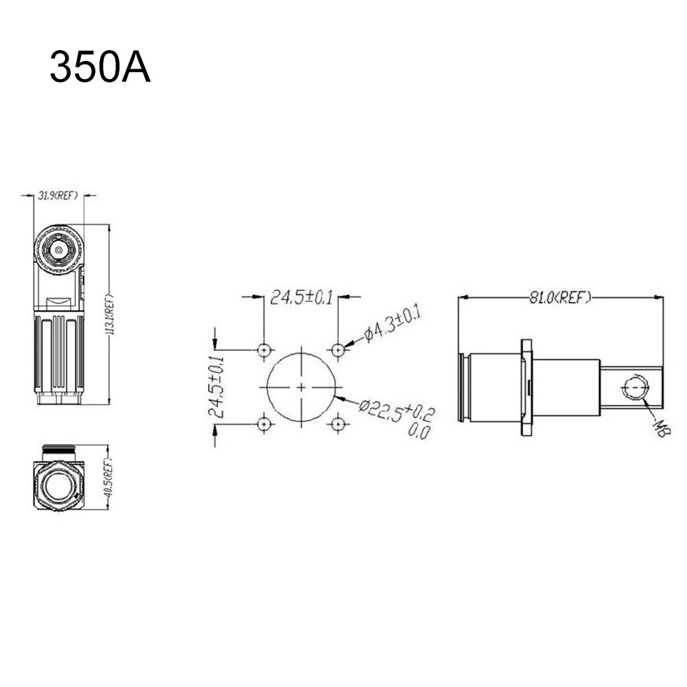 1500V DC Single Core Quick Coupling Terminal for Solar Energy Systems Black