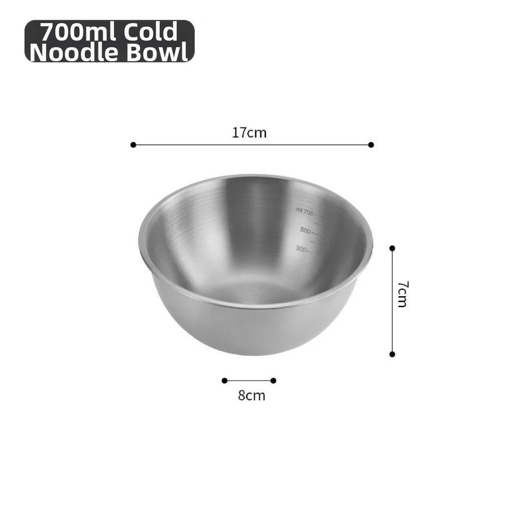 Stainless Steel Mixing Bowls 3 Pc Set 17cm 19cm 23cm for Daily Cooking