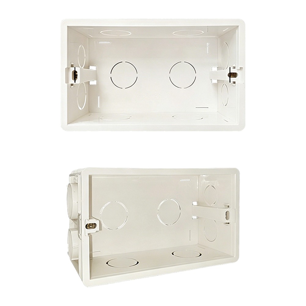 Fireproof ABS Bottom Box for Concealed Electrical Wiring Wall Switch Socket Use
