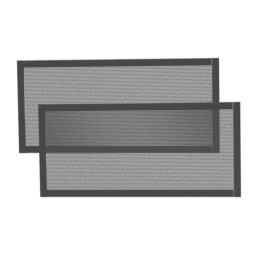 Magnetic Vent Filter Cover for Metal Vents 25.3x10cm Black ABS Mesh Guard