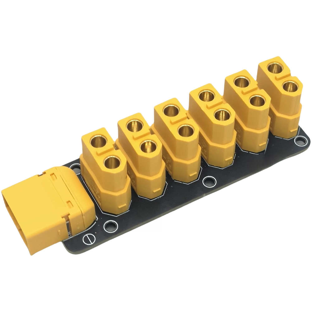 FOR XT60 6-Way High-Current PCB Board for RC Racing and ESC Integration