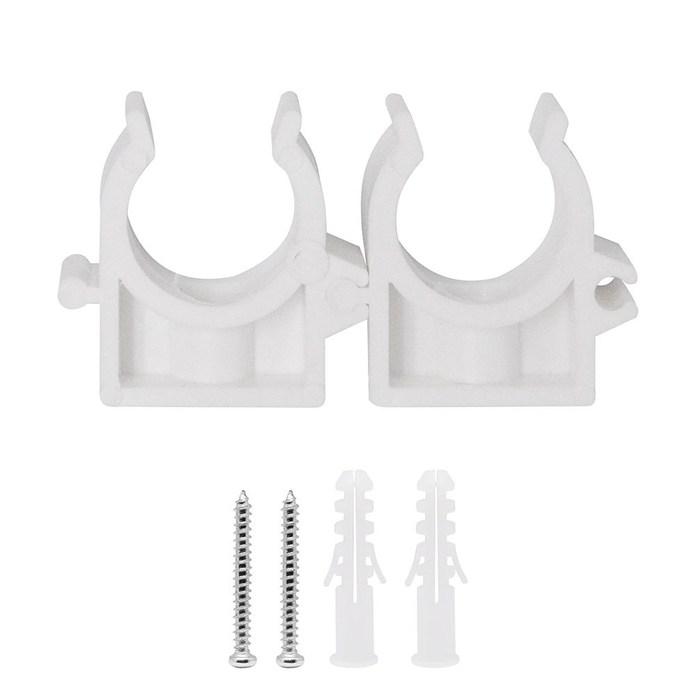 U-Shaped Pipe Clips 50 Pack for Industrial Hose Organization 25mm 32mm