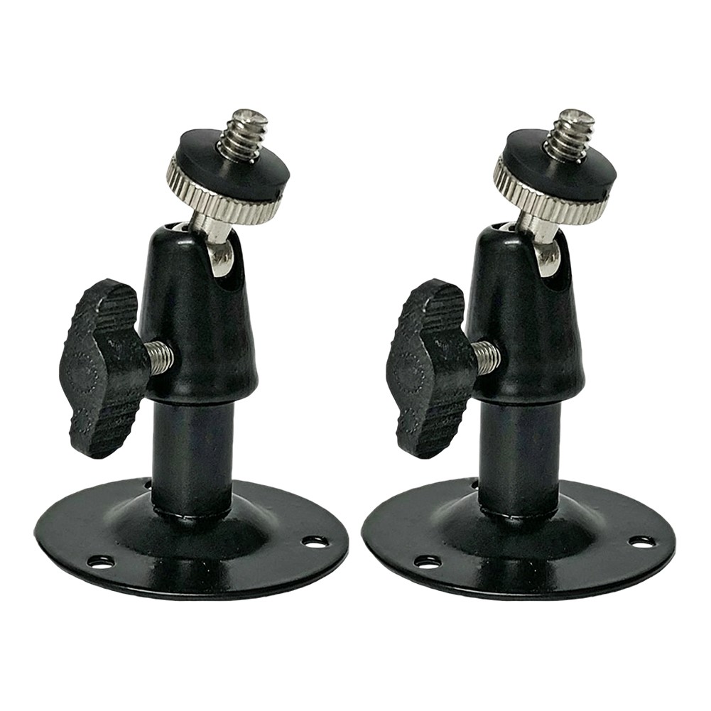 2pcs Compact Security Camera Bracket Adjustable for Wide Angle Monitoring