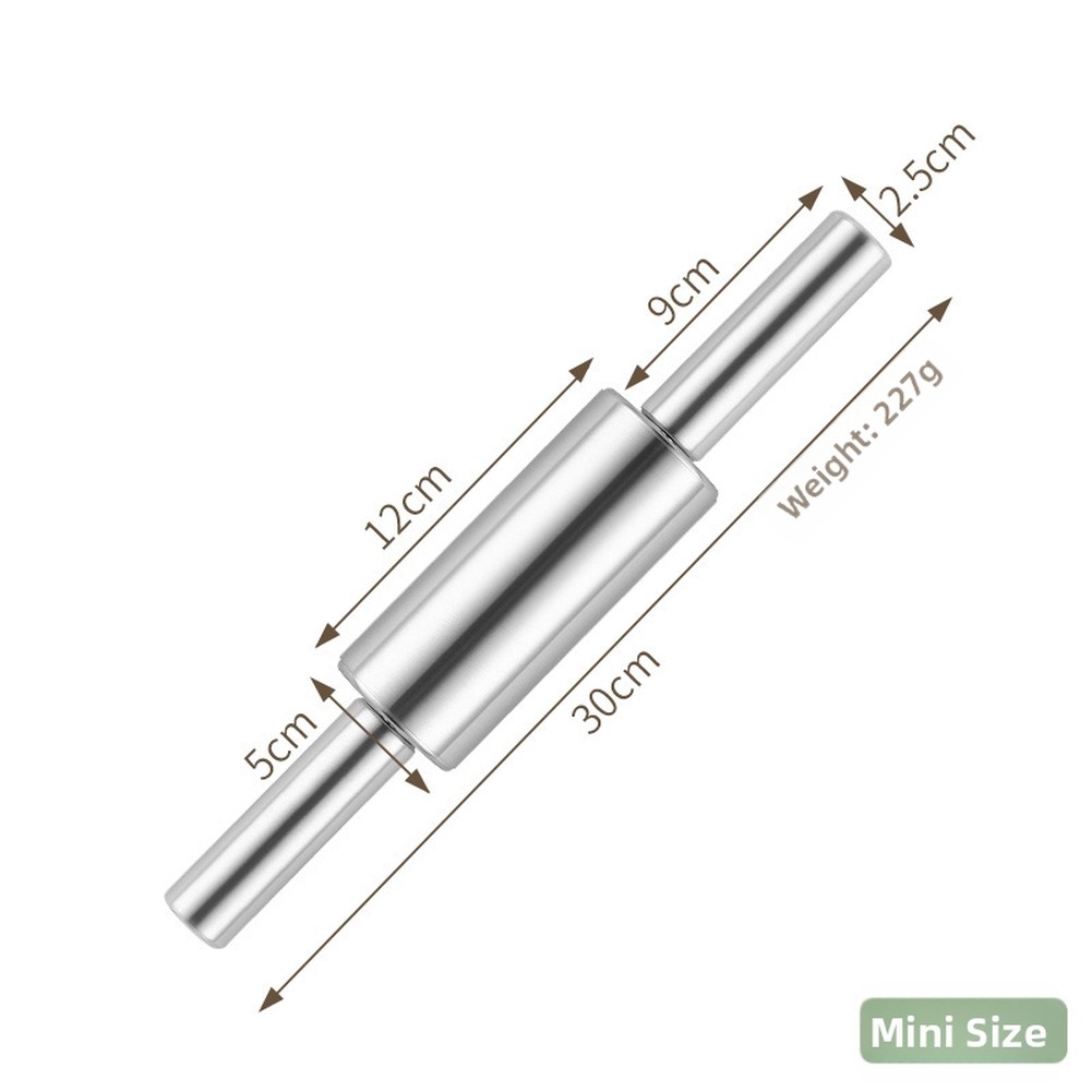 Stainless Steel Rolling Pin for Thin Dough Sheets and Consistent Results