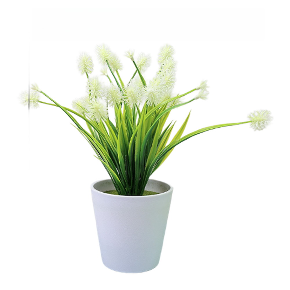 22cm Plastic Artificial Flower Arrangement Set with Roses Orchids for Home Decor