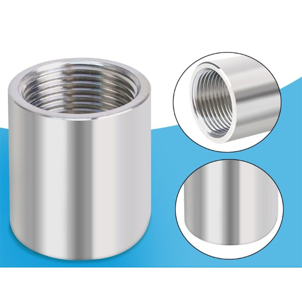 Stainless Steel Pipe Coupling Fitting Compatible with Multiple Pipe Sizes